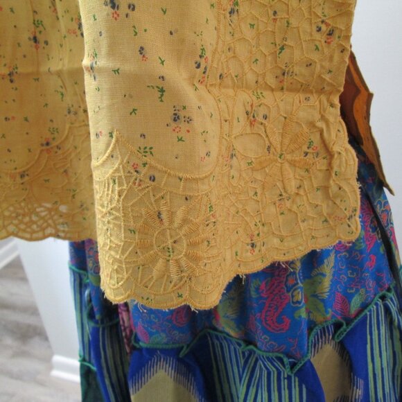 Wevez 7 Layer Tribal Skirt w/Easel Voile Cami Top Sz M NWT - Picture 7 of 14